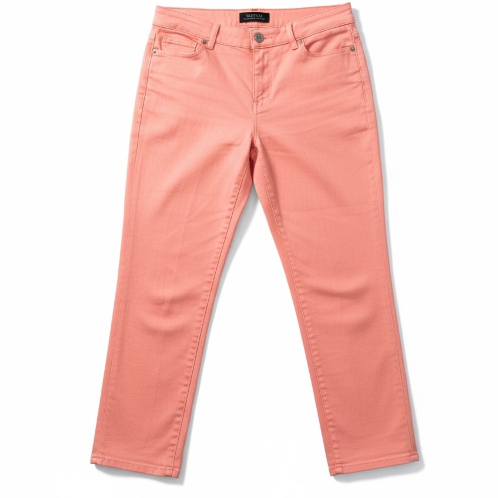 NEW Talbots Size 4 Peach Flawless Five-Pocket Crop Stretch Jeans